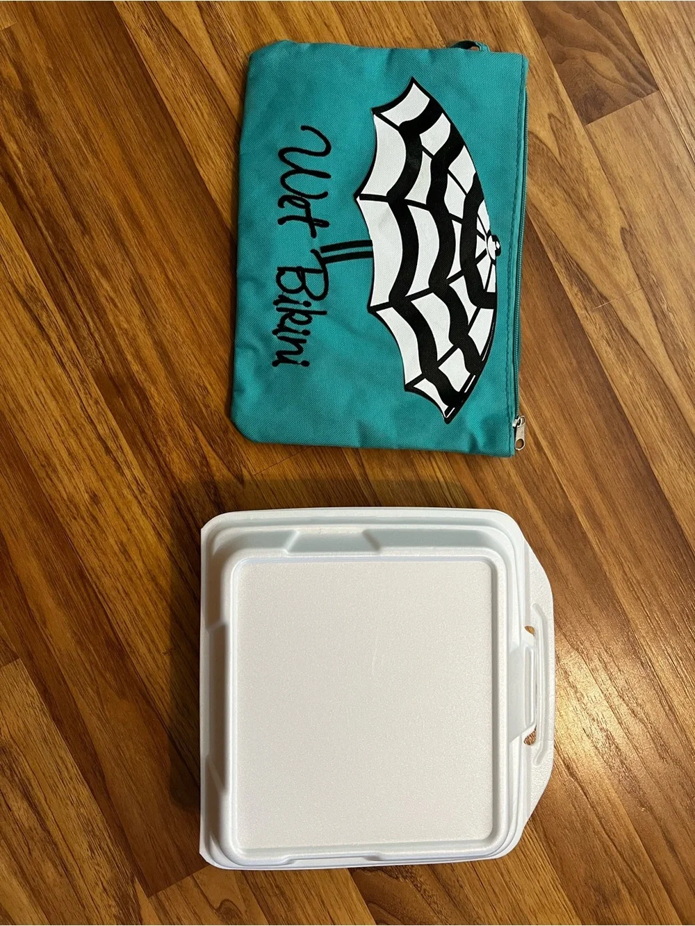 Wet Bikini Teal Beach Wet/Dry Cosmetic Bag
